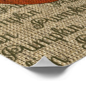 Halloween & Fall Vintag Pumpkin Poster Art (Ecke)