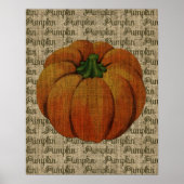 Halloween & Fall Vintag Pumpkin Poster Art (Vorne)
