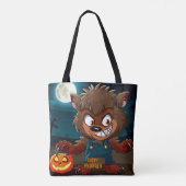 Halloween/Fall/Werwolf/Cartoon Tasche (Rückseite)