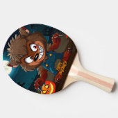 Halloween/Fall/Werwolf/Cartoon Tischtennis Schläger (Seitenansicht)