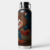 Halloween/Fall/Werwolf/Cartoon Trinkflasche (Rückseite)