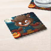 Halloween/Fall/Werwolf/Cartoon Untersetzer (angewinkelt)