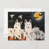 Halloween-Familie Postkarte (Vorne/Hinten)