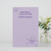 Halloween-Familien-Briefpapier Briefpapier (Stehend Vorderseite)