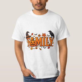 Halloween Familien-Passende Gruselige Saison Kürbi T-Shirt