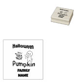 Halloween Familiengeschenke personalisierter Name Gummistempel (Stempel)
