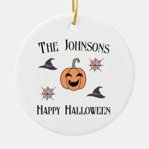 Halloween Familienname Keramik Ornament
