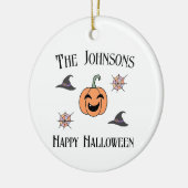 Halloween Familienname Keramik Ornament (Links)