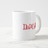 Halloween Family Matching Vater Dadcula Dracula Jumbo-Tasse (Vorderseite Rechts)