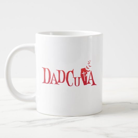 Halloween Family Matching Vater Dadcula Dracula Jumbo-Tasse (Links)