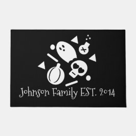 Halloween Family Minimalistisch Confetti Ghost Sku Fußmatte