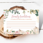 Halloween Family Traditionen Kinderduschkarte Begleitkarte