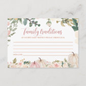 Halloween Family Traditionen Kinderduschkarte Begleitkarte (Vorderseite)