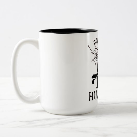 Halloween fand ich diesen Humerus Geist Zweifarbige Tasse (Links)