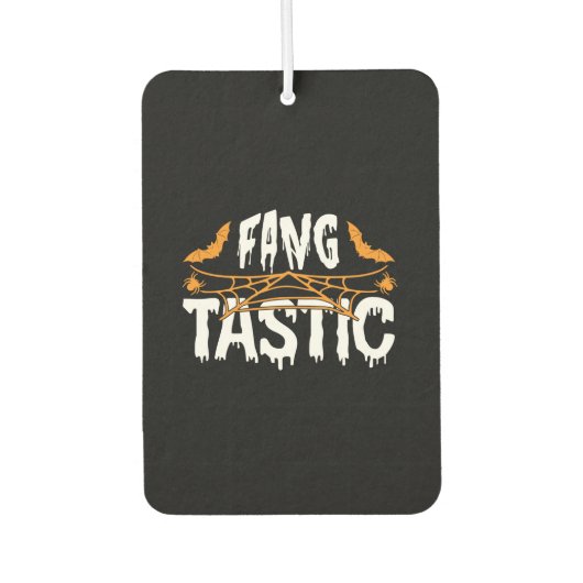 Halloween Fang Tastic Geburtstag Autolufterfrischer (Vorderseite)
