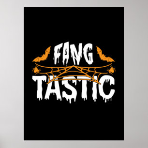 Halloween Fang Tastic Geburtstag Poster