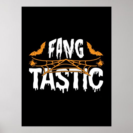 Halloween Fang Tastic Geburtstag Poster (Vorne)