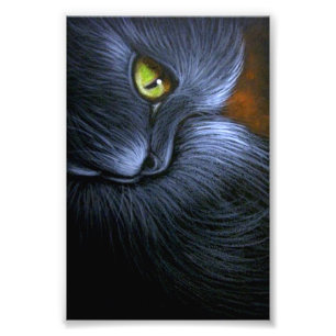 HALLOWEEN-FANTASIEschwarzer CAT 4" X 6" DRUCK