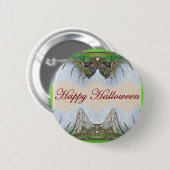 Halloween Fantasmagorische Cicada-Stücke Button (Vorne & Hinten)