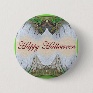 Halloween Fantasmagorische Zikadenartikel Button