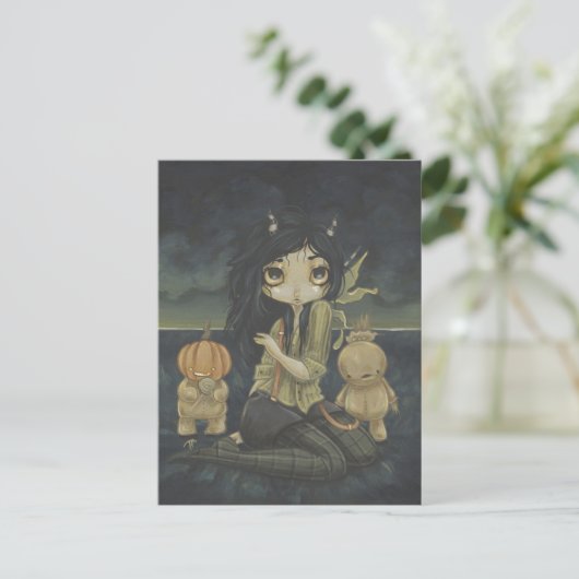 Halloween Fantasy Fantasy Gothic Postcard Postkarte (Stehend Vorderseite)