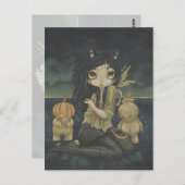 Halloween Fantasy Fantasy Gothic Postcard Postkarte (Vorne/Hinten)