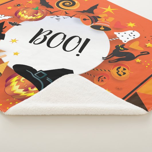 Halloween Fantasy Symbols trendy Design Sherpadecke (3/4)