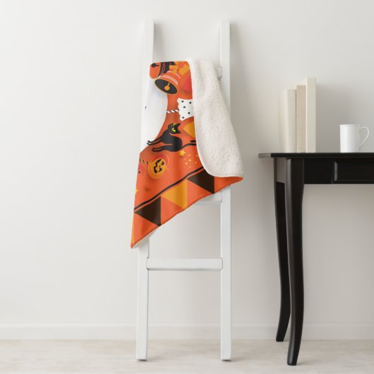 Halloween Fantasy Symbols trendy Design Sherpadecke (Beispiel)