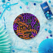 Halloween-Farbe Pappteller (Party)