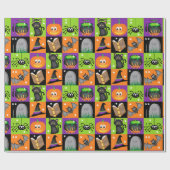 Halloween-Farben Geschenkpapier (Flach)