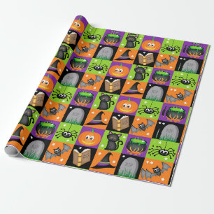 Halloween-Farben Geschenkpapier