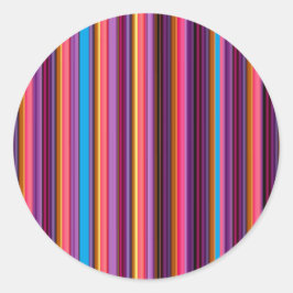 Halloween-Farben gestrichen Runder Aufkleber