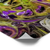 Halloween Farben mit Geistern Poster (Ecke)