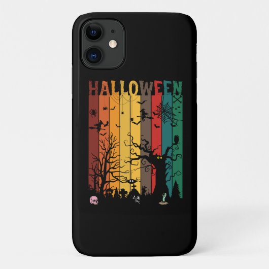 Halloween farbenfrohe Nacht Case-Mate iPhone Hülle (Rückseite)