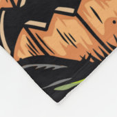 Halloween farbige Elemente nahtloses Muster mit Fleecedecke (Ecke)