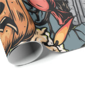 Halloween farbige Elemente nahtloses Muster mit Geschenkpapier (Rolleneckpunkt)