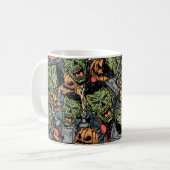 Halloween farbige Elemente nahtloses Muster mit Kaffeetasse (Vorderseite Links)