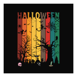Halloween Farbige Nacht Fotodruck