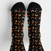 Halloween-Farbkreis-Muster Socken (Oben)