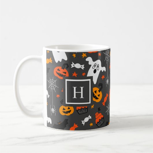 Halloween-Farbsymbolen Kaffeetasse (Links)