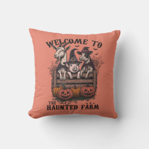Halloween-Farmtiere Kissen