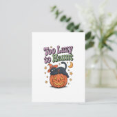 Halloween-Faulgeist Postkarte (Stehend Vorderseite)