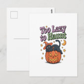 Halloween-Faulgeist Postkarte (Vorne/Hinten)