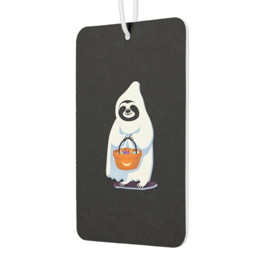 Halloween-Faultier, als Gespenst verkleidet, Trick Autolufterfrischer (Links)