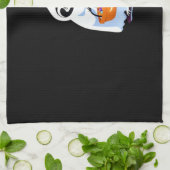 Halloween-Faultier, als Gespenst verkleidet, Trick Geschirrtuch (Gefaltet)