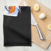 Halloween-Faultier, als Gespenst verkleidet, Trick Geschirrtuch (Viertel Falte)