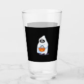Halloween-Faultier, als Gespenst verkleidet, Trick Glas (Vorderseite)