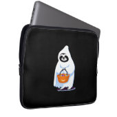 Halloween-Faultier, als Gespenst verkleidet, Trick Laptopschutzhülle (Vorne Rechts)