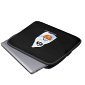 Halloween-Faultier, als Gespenst verkleidet, Trick Laptopschutzhülle (Vorne Knopf)