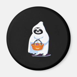 Halloween-Faultier, als Gespenst verkleidet, Trick Magnet